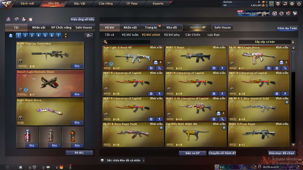 shop acc cf uy tin gia re